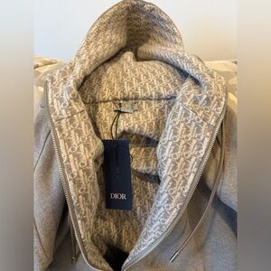 Dior Beige Icons Hooded Track Jacket